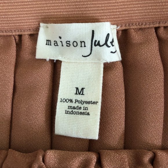 ⚡️Sold⚡️💸💸Maison Jules Pleated A-Line Midi Skirt - Picture 5 of 8